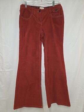 Women's Bootcut Corduroy Pants in Burnt Orange Size 6 With Callout